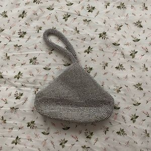 INC Sparkle Mesh Pouch